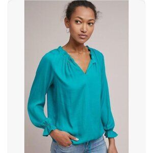 NWOT ANTHROPOLOGIE DOLAN LEFT COAST FRENCH QUARTER BLOUSE, sz L